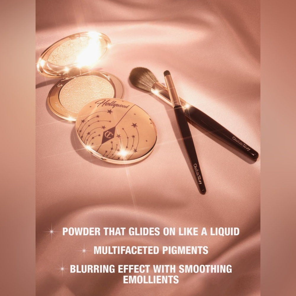 Charlotte Tilbury Glow Glide Hollywood Highlighter in Gilded Glow - New w/Box - Picture 13 of 13
